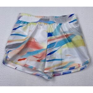 DSG Youth Girls Stride Lined Athletic Workout Shorts Size M Striped confetti